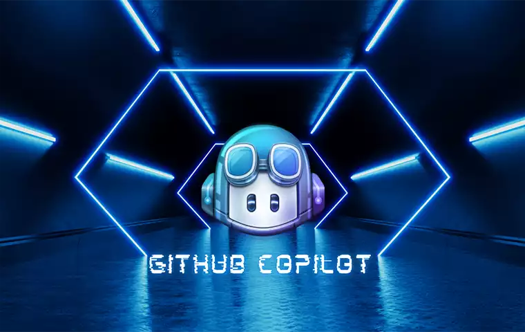 a graphical photo of a the logo of github copilot