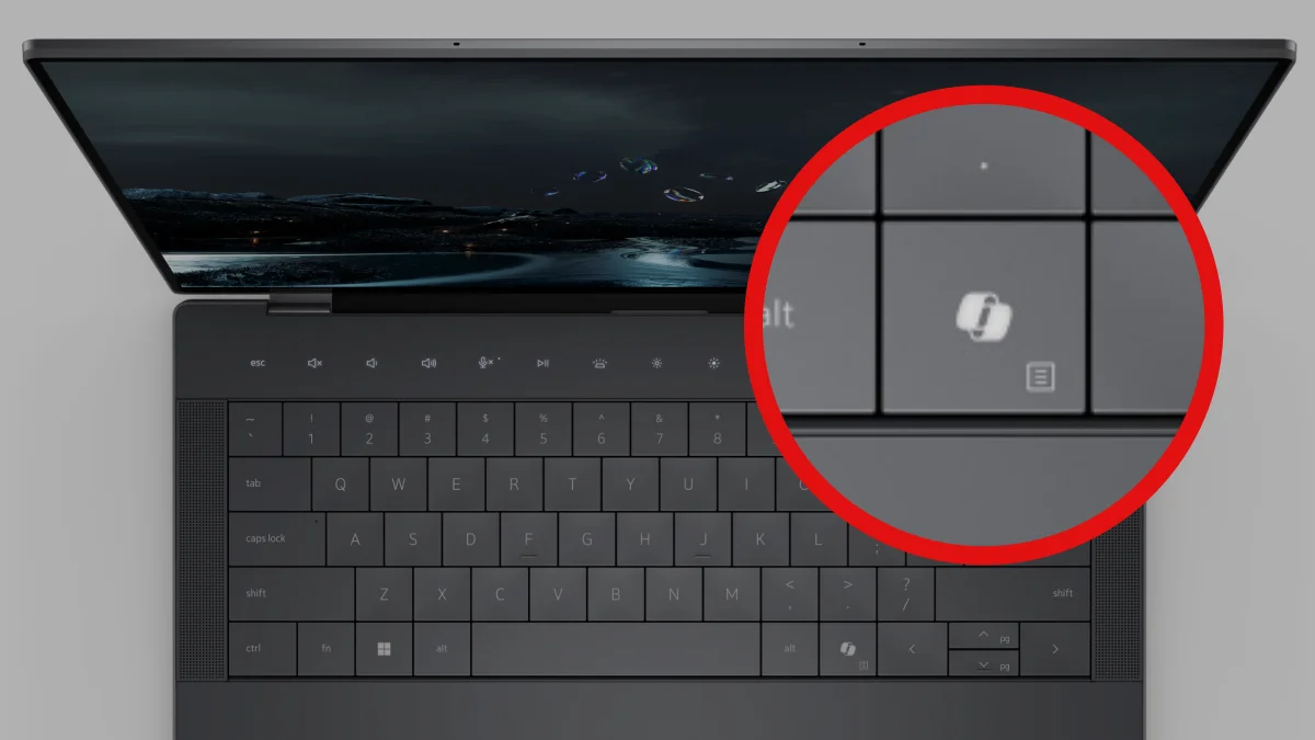 Dell XPS laptop with AI key