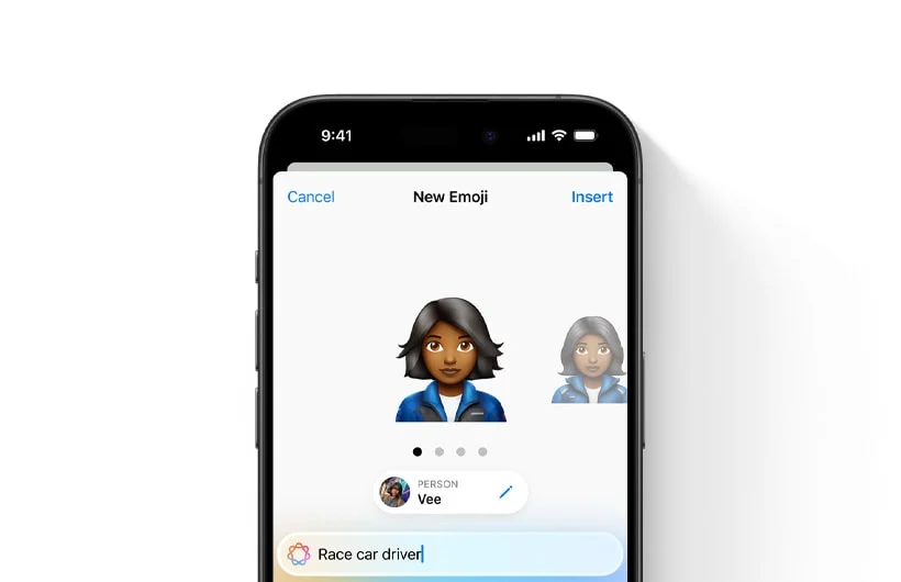 A custom emoji generated with a real person's photo