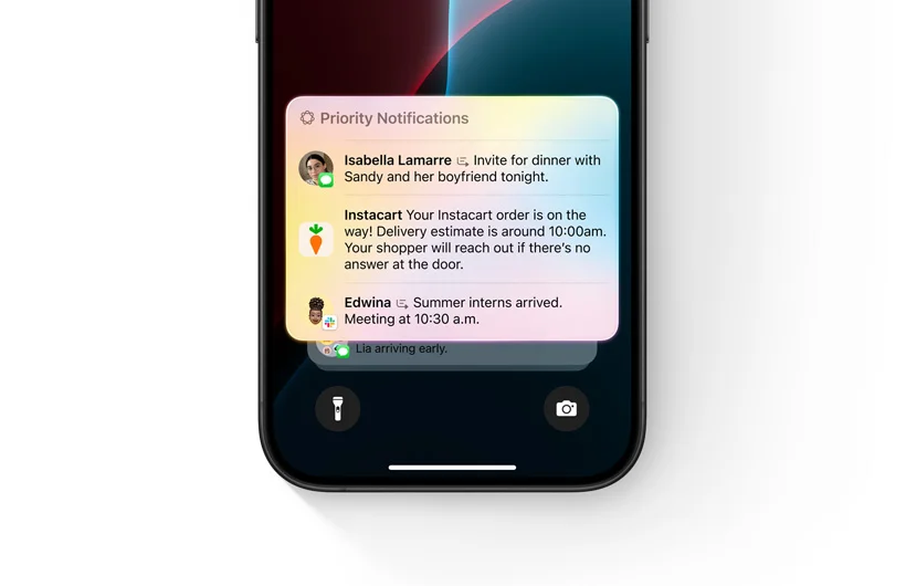 Apple intelligence prioritize notifications in order of importance