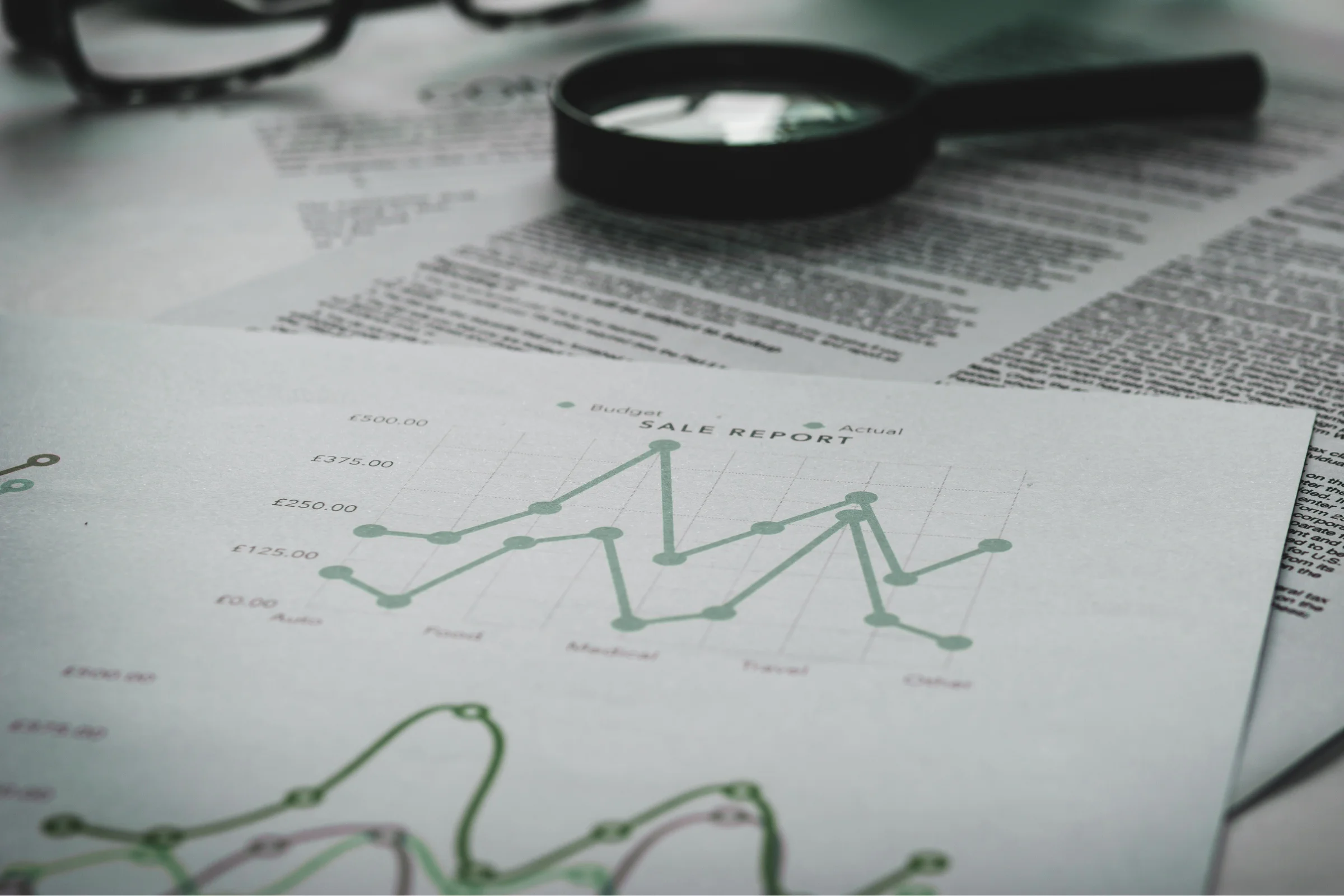 a plan with data in it