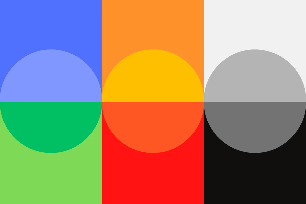 colours gives off different vibes