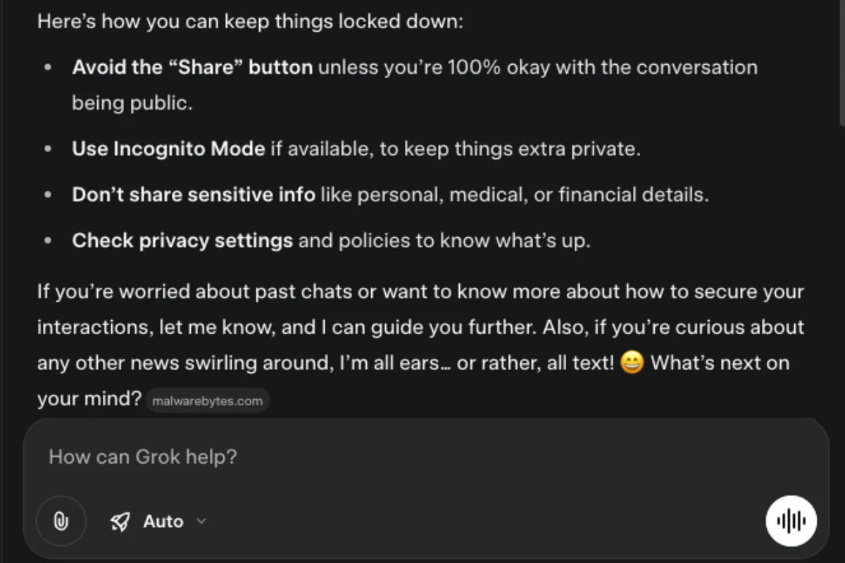 grok chat page