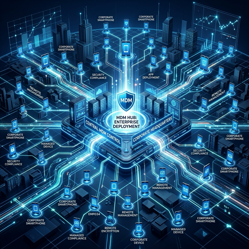 Enterprise mobile deployment and MDM hub architecture