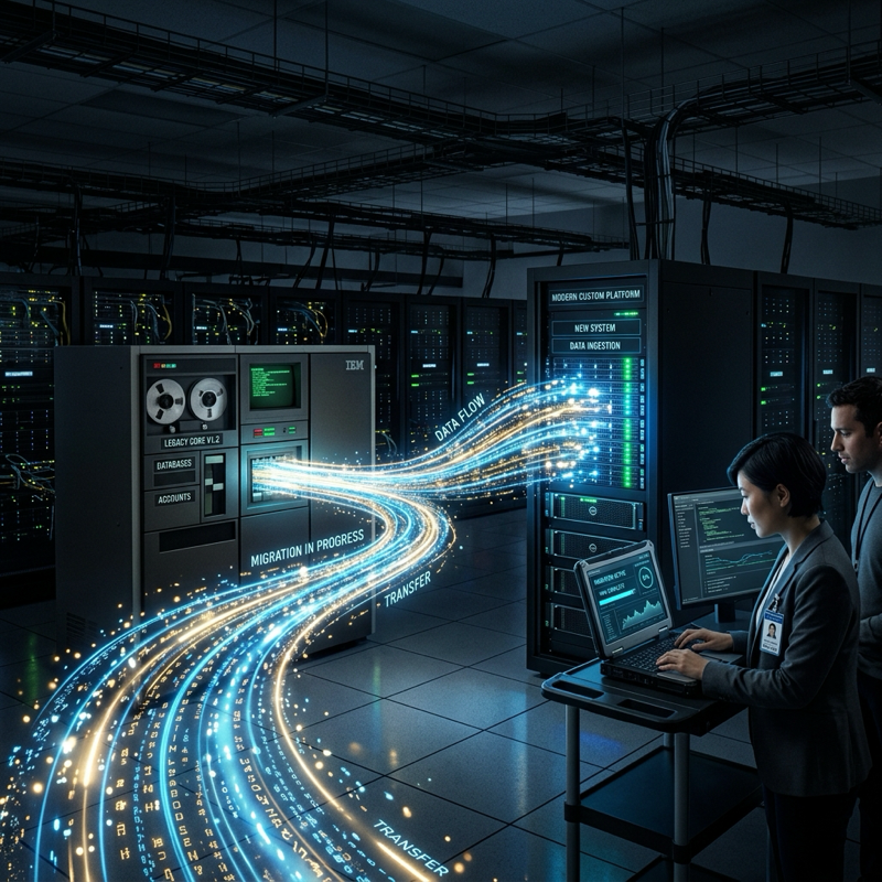 Legacy system analysis for bespoke software migration